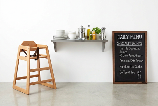 Restaurant Furniture: A Practical Guide to Seating, Shelving, and Menu Displays