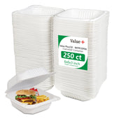 Eco-Craze MFPP Clamshell Container 6x6x2.6