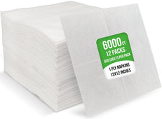 Mayfair - 1 Ply Lunch Napkins 1/4 Fold - White - LNAP01