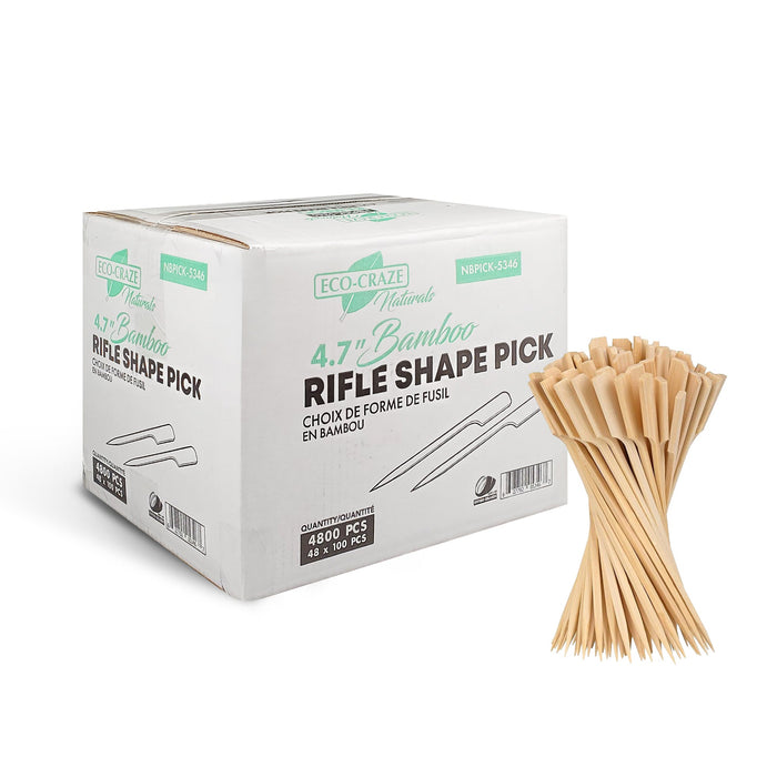Eco-Craze - Bamboo Rifle Shape Pick 4.7