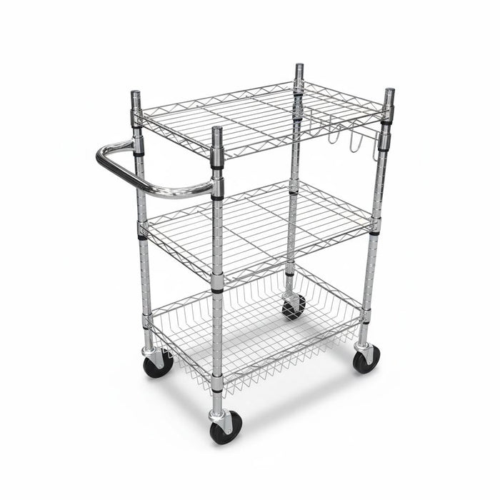 Chrome Wire Trolley - 16