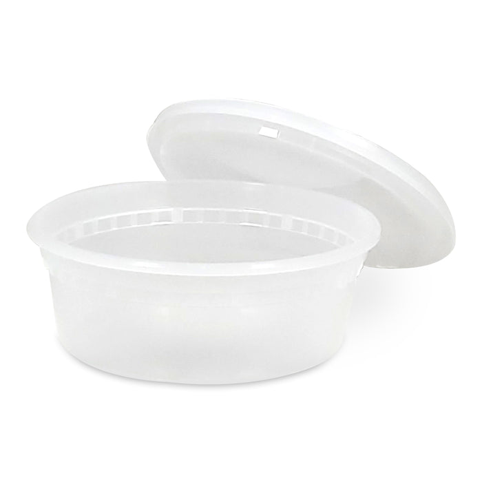 Value+ - 8oz Round Deli Container w/Lids