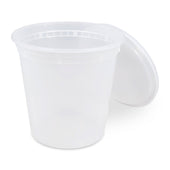 Value+ - 24oz Round Deli Container w/Lids