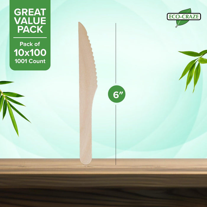 Eco-Craze - Wooden Knife - Bulk