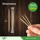 Eco-Craze - Toothpicks - Round - Regular - 2-65M