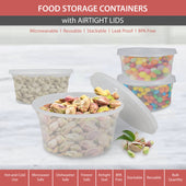 Value+ - 12oz Round Deli Container w/Lids