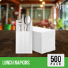 Mayfair - 1 Ply Lunch Napkins 1/4 Fold - White - LNAP01