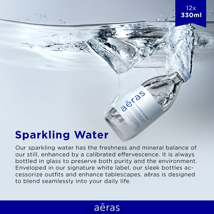 Aeras - Premium Sparkling Water - Glass - 330ml