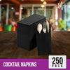 Mayfair - 2 Ply Cocktail Napkins 1/4 Fold - Black - CNAP02B