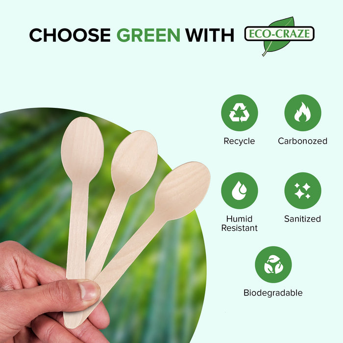 Eco-Craze - Wooden TEA Spoon - Bulk