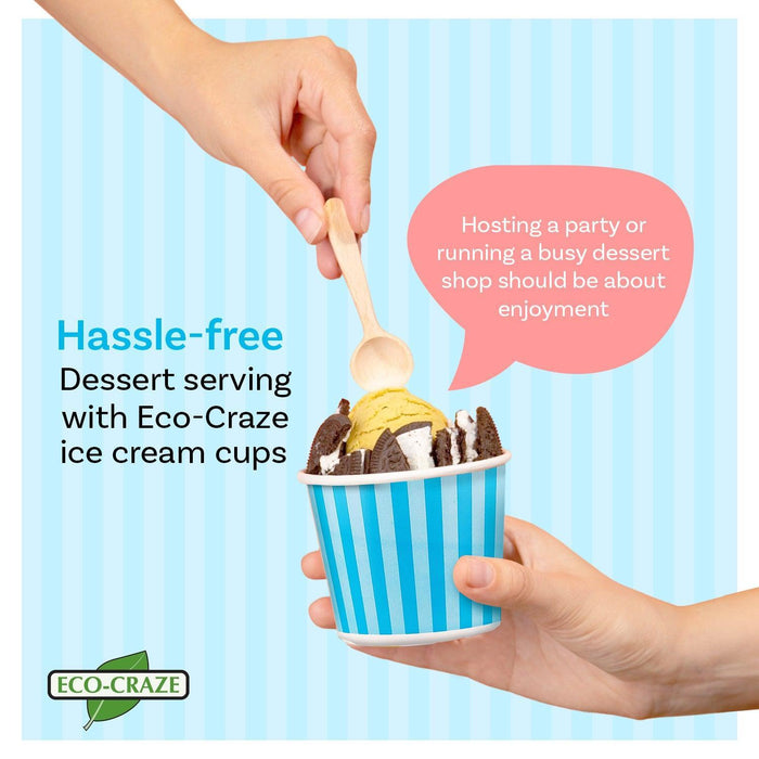 Eco-Craze - 400ml Ice Cream Paper Cups