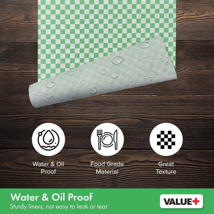 Value+ - Checkered Sheets - Green - 14