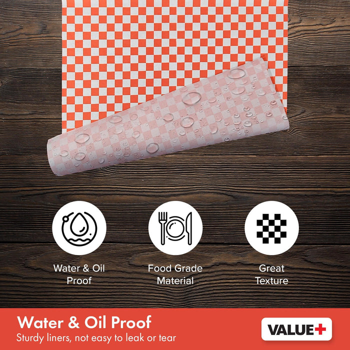 Value+ - Checkered Sheets - Red - 12