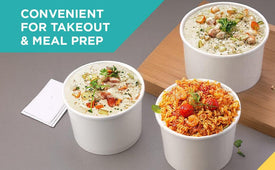 Morning Dew - 10oz Paper Soup Container - White - 10SCW