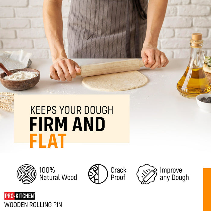 Pro-Kitchen - Rolling Pin Wood 15