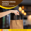 Prime Bags - Enzo - Self Adhesive Paper Bags with Twisted Handles - 13x7x17