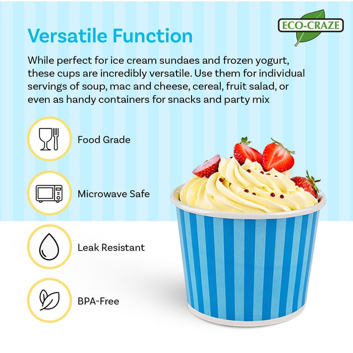 CLR - Eco-Craze - 400ml Ice Cream Paper Cups