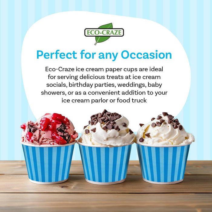 Eco-Craze - 400ml Ice Cream Paper Cups