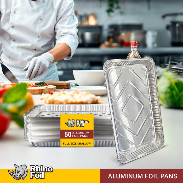 Rhino-Foil - Full Size Shallow - Aluminium Steam Pan