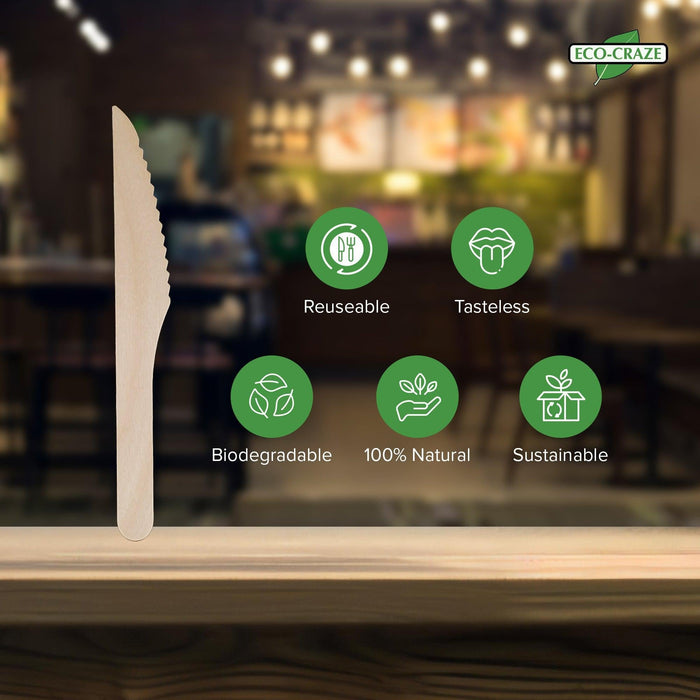 Eco-Craze - Wooden Knife - Bulk