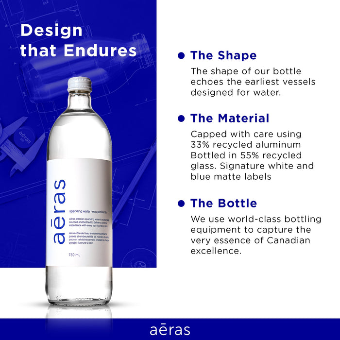 Aeras - Premium Sparkling Water - Glass - 750ml