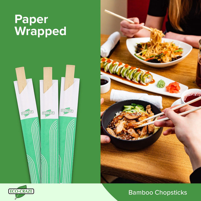 Eco-Craze - Bamboo Chopsticks - Wrapped
