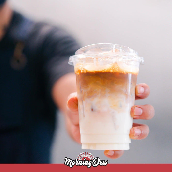 Morning Dew - Sip Lids W/Lock Back Cover For CP16-CP24 Clear Pet Cup - 98mm - SIP-16LB