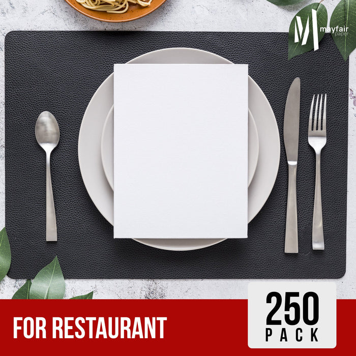 Mayfair - 1 Ply Dinner Napkins 1/8 Fold - White - DNAP01