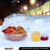 Value+ - Dual Lock - 5in Clear Hinged Containers -Ã‚Â CV551