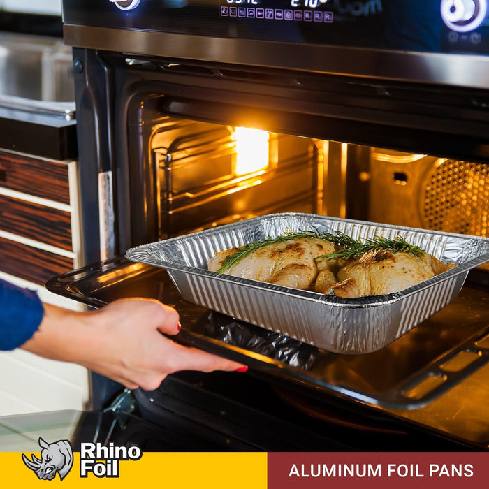 Rhino-Foil - Half Size Deep - Aluminium Steam Pan - Heavy