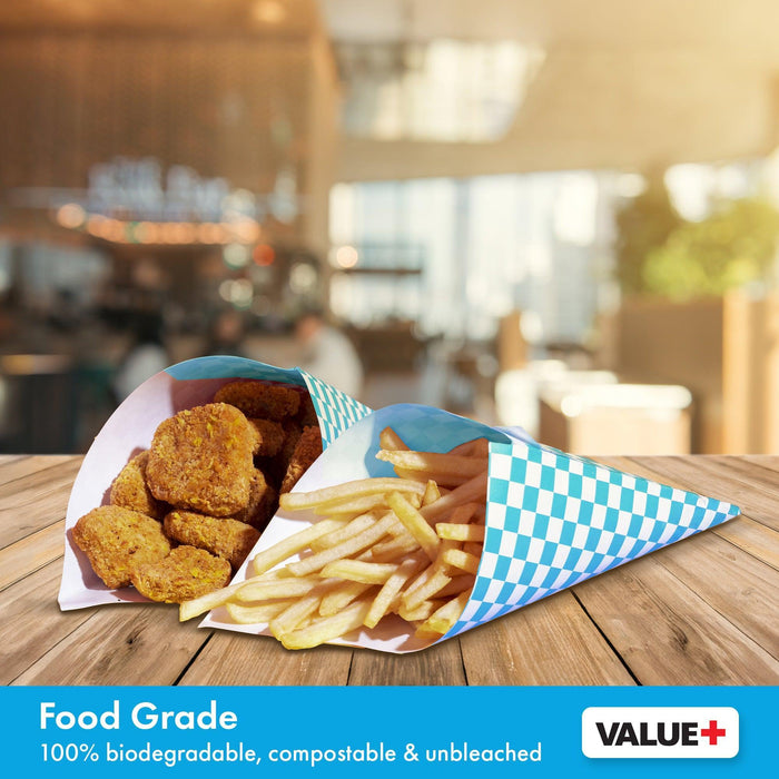 Value+ - Checkered Sheets - Blue - 12