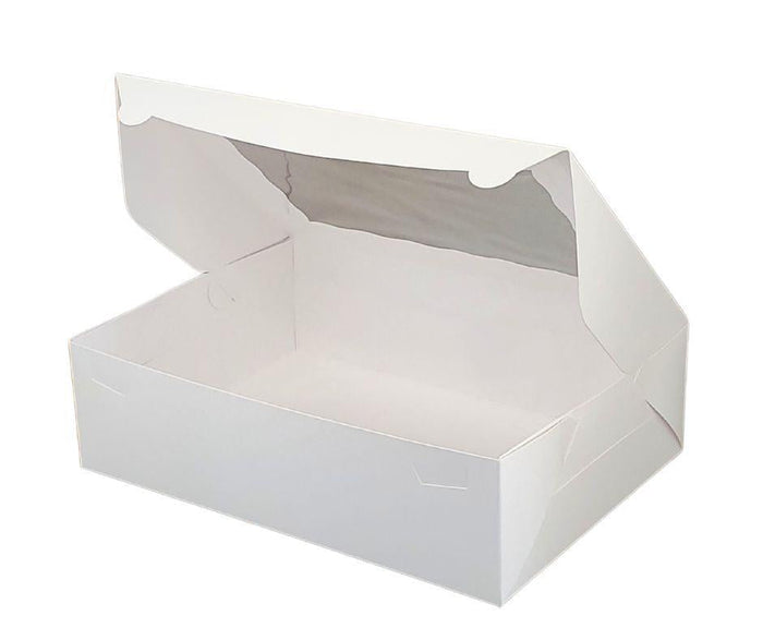EB - 14 x 10 x 4 - 12 Cupcake Box with Window - White - 5284A