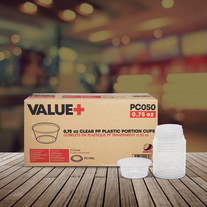 Value+ - 0.75oz PP Portion Cup