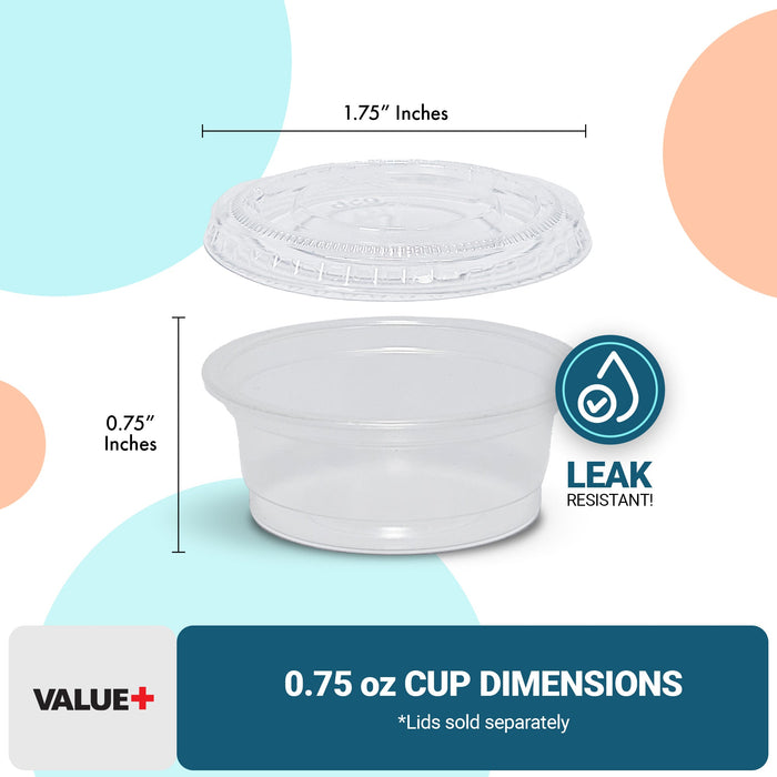 Value+ - 0.75oz PP Portion Cup