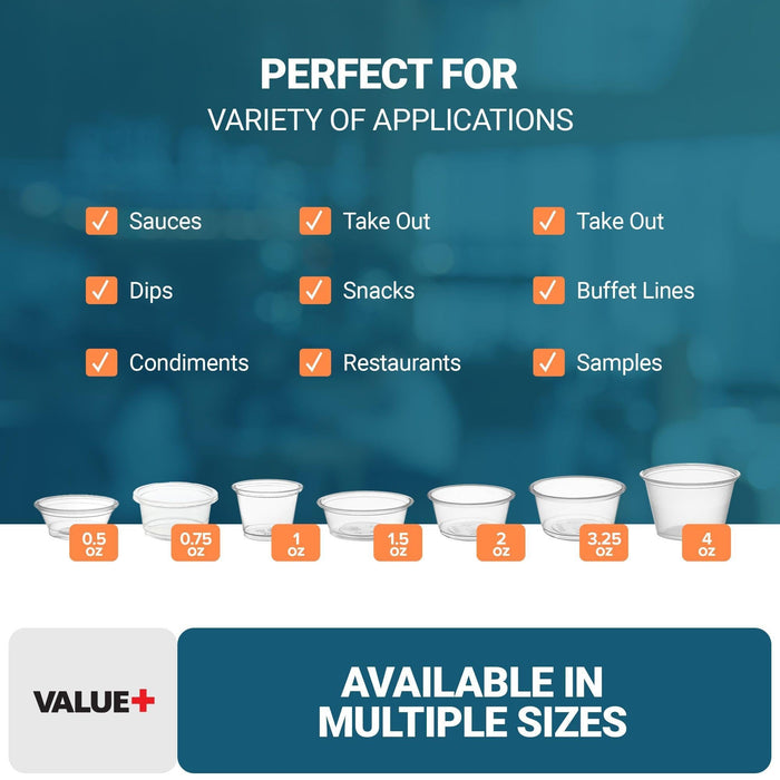 Value+ - 4oz Portion Cups - P400N