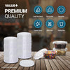 Value+ - 0.5oz-1oz PET Flat Portion Cup Lids - PC100L - 45mm
