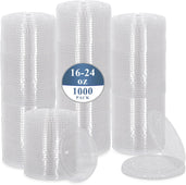 Morning Dew - Clear Flat Lid - 16-24oz Cup -  98mm - XFLAT-16