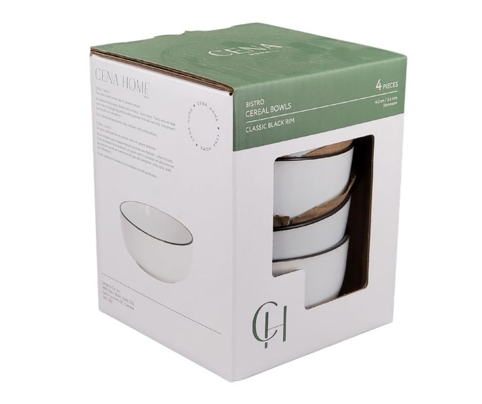 Cena - Stoneware  Cereal Bowls - 5.6