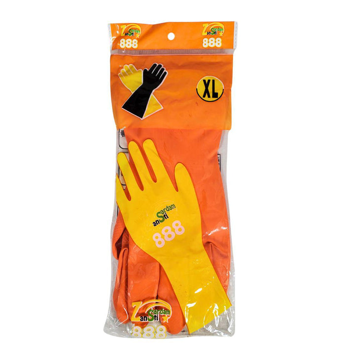 Dish Washing Gloves - 888 - XL - Orange