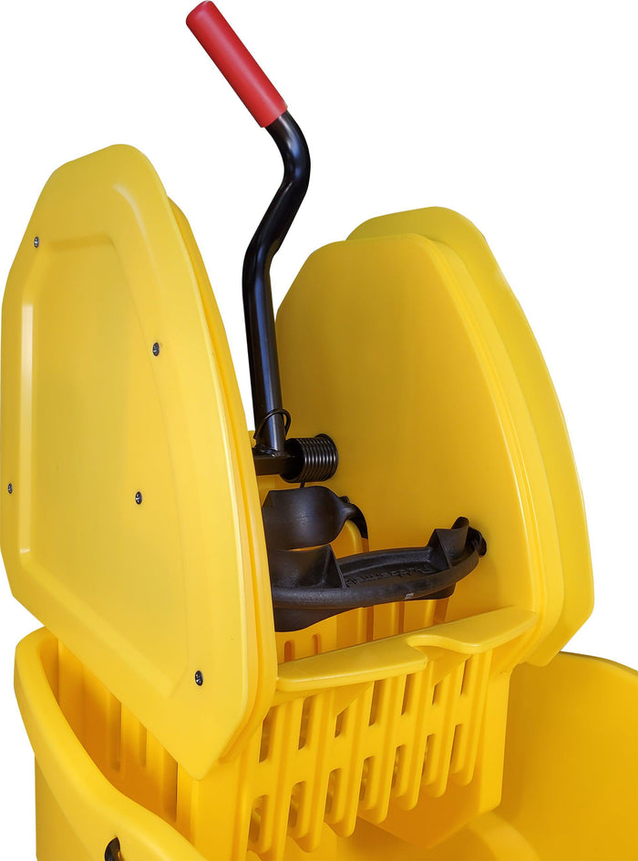 Rubbermaid - Wavebreak - 35qt Down Press Mop Bucket Wringer - Ru7577