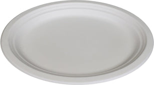 Eco-Craze - 12inch Oval Bagasse Plate - Retail Pack