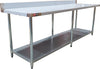 Pro-Kitchen - WorkTable SS w/ Backsplash - 30