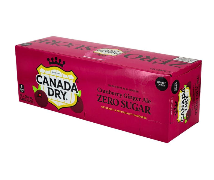 Canada Dry - Cranberry Gingerale - Zero - Cans