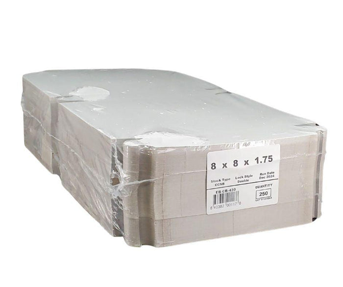 EB - White Cake Boxes - 8x8x1¾