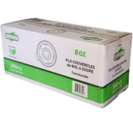 Eco-Craze Translucent PLA Soup Bowl Lids - 8oz