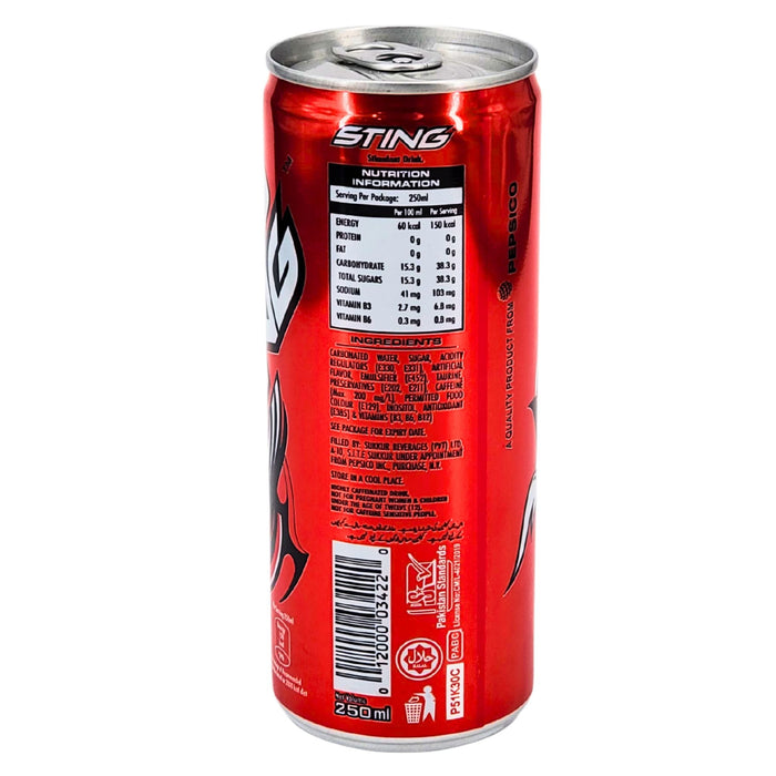 Sting - Energy Drink - Red Berry Blast - Cans
