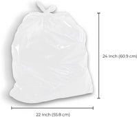 Spartano Regular Garbage Bags - White, 22