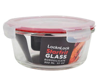 Lock & Lock - Glass Container - Round - 950ML 08/20