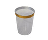 10oz cup with gold rim - Clear/Gold - CC10-N