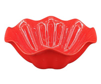 Melamine Flower Bowl - Red - 13.9